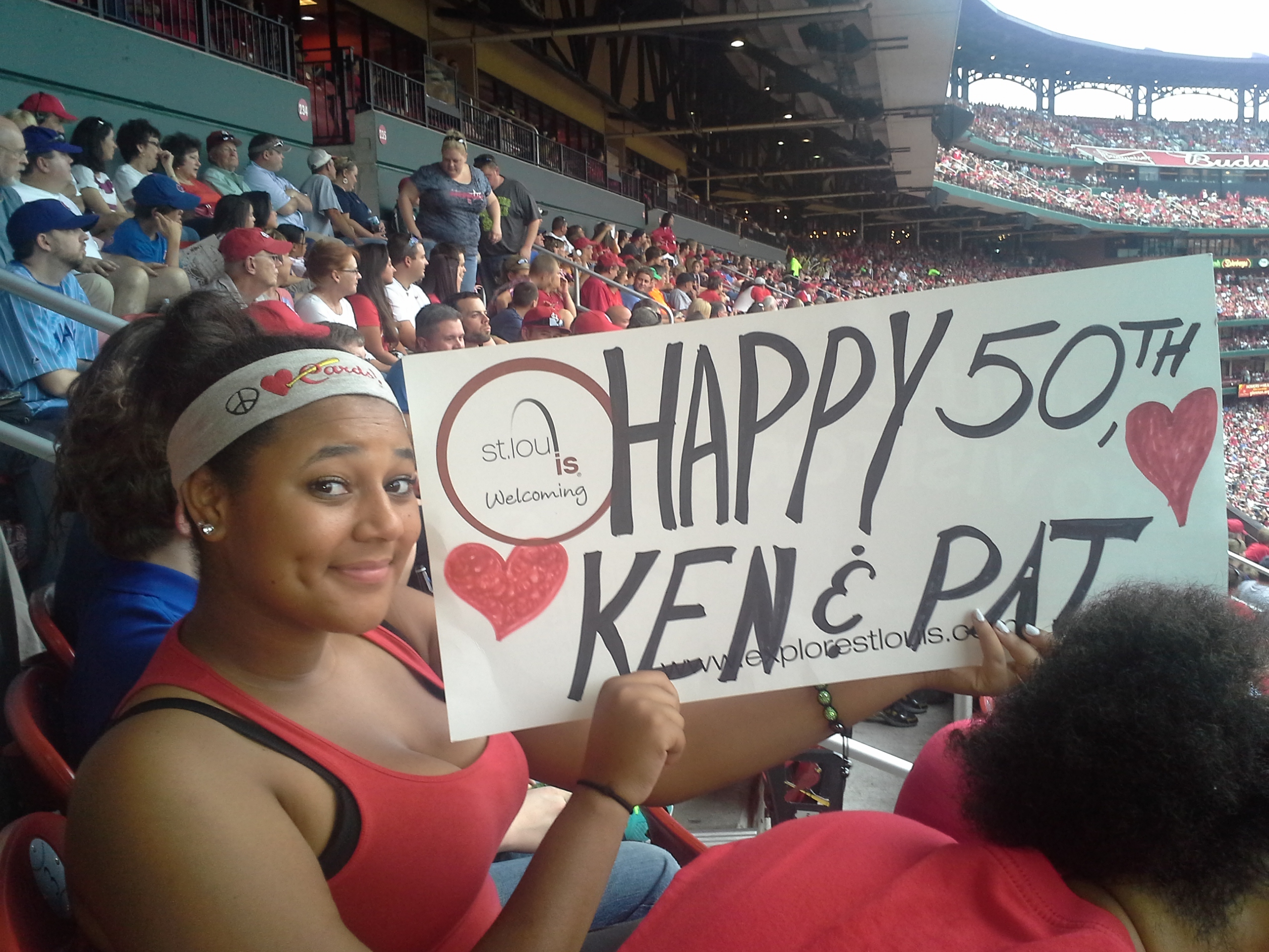 some at Busch, others watching TV