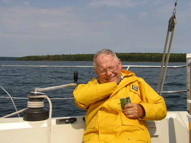 Skipper, Henry, Happy to be Out on the Water.