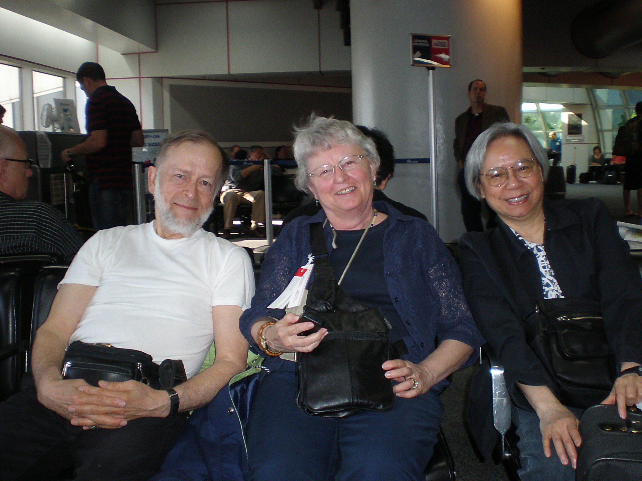 Waiting for the long flight..