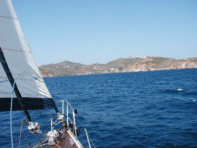 Approaching Patmos.
