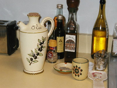 Deruta Oil Pitcher in St Louis, MO December  '02